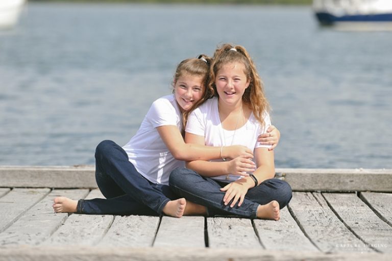 girls on a jetty