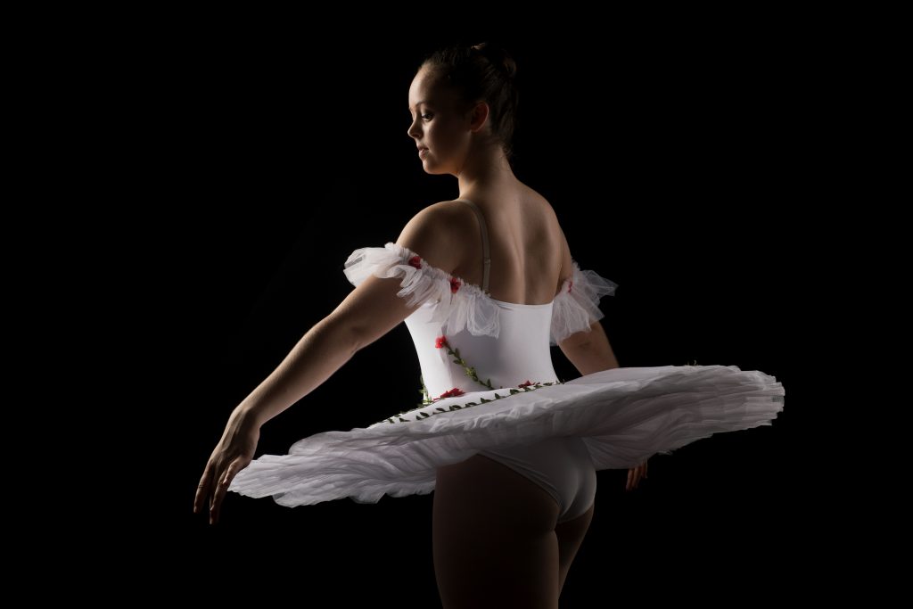 Dancer in white tutu